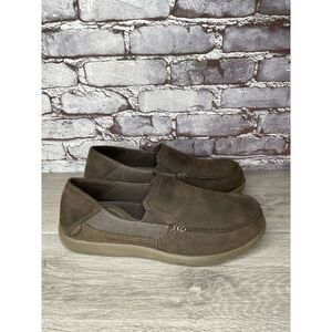CROCS Triple Comfort Brown Nubuck Casual Loafers Shoes Men’s Sz 12M US/45EU